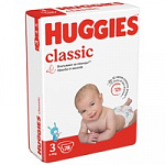 Huggies Classic Подгузники 3 размер 4-9кг 78шт