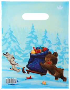 Пакет полиэтиленовый с вырубной ручкой 30х23 Звездная доставка