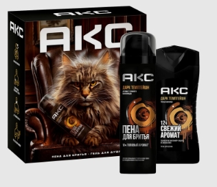 Набор Дарк Темптейшн Гель для душа 250мл+Пена для бритья 200мл