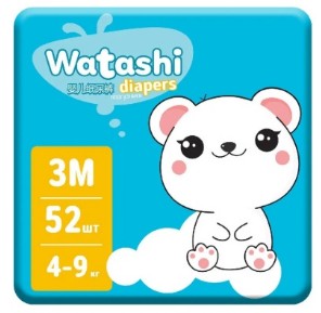 Подгузники 3 4-9кг jambo-pack 52шт