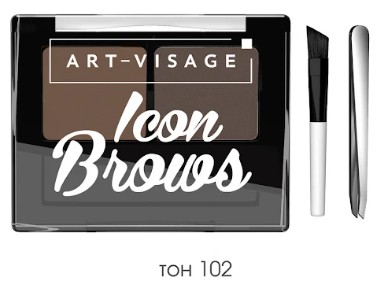 Тени для бровй двойные IconBrows 102