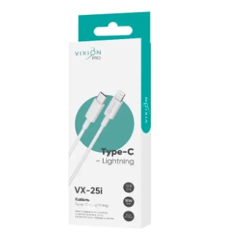 Кабель Type-C VX-25i Lightning 1м