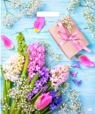 Пакет полиэтиленовый с вырубной ручкой 38х45 Яркий гиацинт