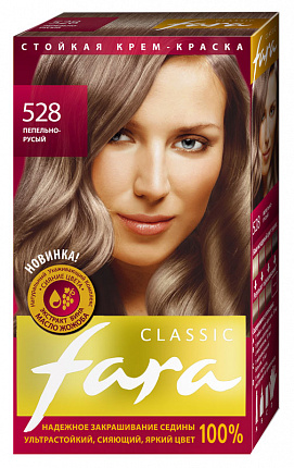 Краска для волос Classic 528 пепельно-русый