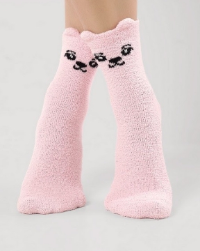 Носки женские Д967Т НГ розовые кошка 25-27