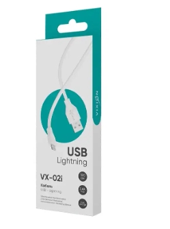 Кабель USB VX-02i Lightning 8 pin 1м
