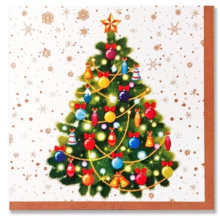 Салфетки НГ 24х24 трехслойные 25шт Ель