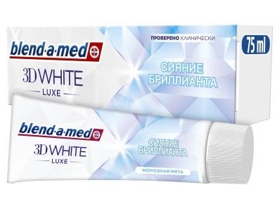 Зубная паста 3D White Luxe Морозная мята 75мл
