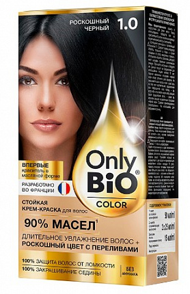 Крем-краска для волос 1.0 Роскошный черный