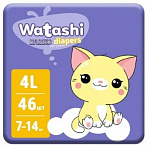 WATASHI Подгузники 4 7-14кг jambo-pack 46шт