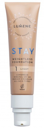 Устойчивый тональный крем Stay Weightless SPF30 30мл Light