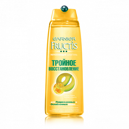 FRUCTIS Шампунь для волос Тройное восстановление 400 мл