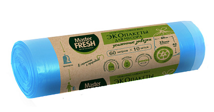 Эко Пакеты для мусора 60л*10шт