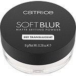 CATRICE Пудра рассыпчатая матирующая Soft Blur 001
