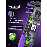 Biomed Зубная щетка 2шт BLACK средняя