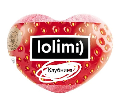 Бомба для ванн Сердечко Клубника 145г