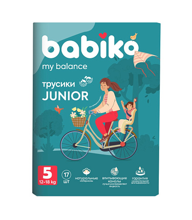 Подгузники-трусики Junior 12-18 кг 17шт