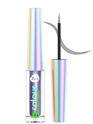 Подводка для глаз жидкая с эффектом металлика 01 Grey