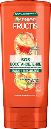 FRUCTIS Бальзам-ополаскиватель для волос SOS Восстановление200 мл