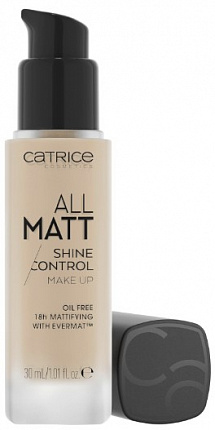 Тональная основа All Matt Shine Control 010 CATRICE - 2