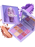 B.COLOUR Палетка теней для век 9 цветов 01 Violet Macaron