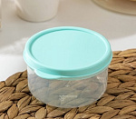 ДОЛЯНА Контейнер пищевой 0,15л круглый бирюзовый