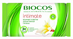 BIOCOS Салфетки влажные для интимной гигиены Хлопок 15штук