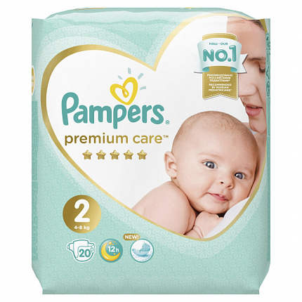 Подгузники Premium Care Mini 20шт 4-8кг