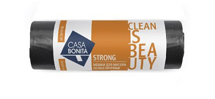 Мешки для мусора 60л 10шт особой прочности