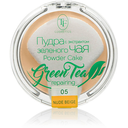 Пудра компактная Green Tea 05 естественный бежевый