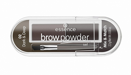 Тени для бровей Brow Powder для брюнеток 02