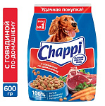 CHAPPI Корм сухой Говядина 600гр