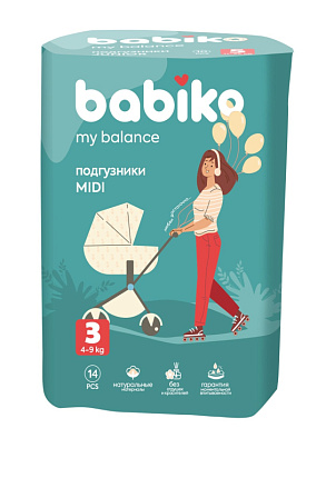 my balance Подгузники 3 4-9кг Midi 14шт