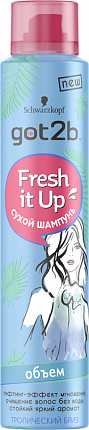 Парфюмированный сухой шампунь Fresh it Up Объем Тропический бриз
