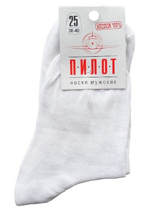 М-53 Носки мужские белый 27