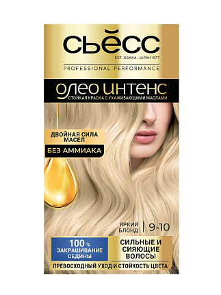 Краска для волос Oleo 9-10 Яркий блонд