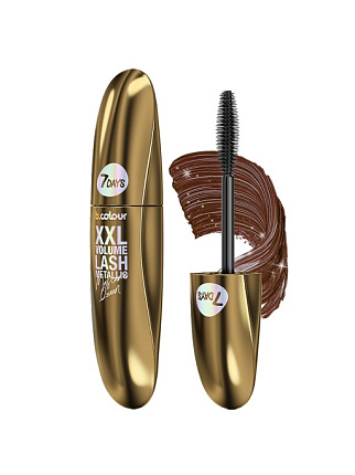 Тушь для ресниц с эффектом металлика 03 Brown