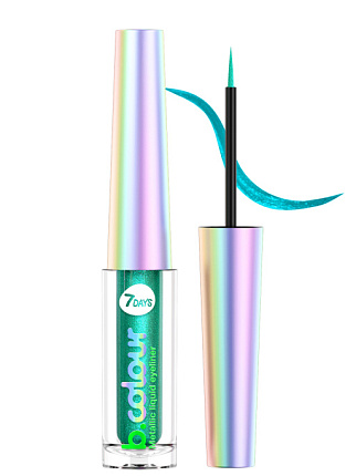 Подводка для глаз жидкая с эффектом металлика 03 Green