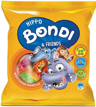 Мармелад Hippo&Friends 70гр