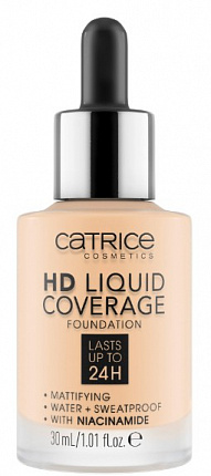 Тональная основа HD Liquid Cover Foundation 002