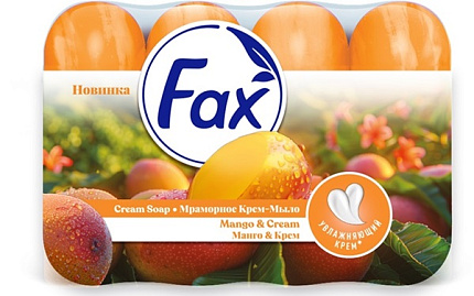 Мыло кусковое 4*70гр Манго и Крем