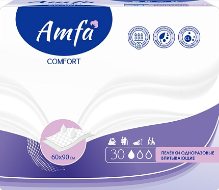 Comfort Пеленки одноразовые 60*90см 30шт