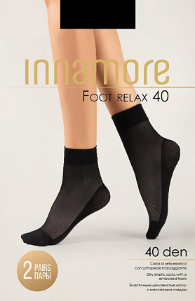 Носки Foot Relax 40 nero 2 пары