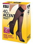 ESLI Гольфы женские Accent 40 2 пары nero 23-25