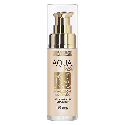 Крем-флюид для лица тональный Aqua Veil Hyaluron Complex 140 Beige