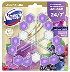 ДОМЕСТОС Aroma Lux Trio арома-блок для очищения унитаза Сказочный аромат блокировка непри