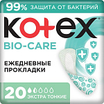 kotex Bio Care Прокладки ежедневные экстратонкие 20шт