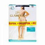 GLAMOUR Колготки Edera 40 ден + 20 ден nero 3