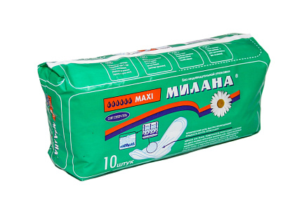 Прокладки гигиенические 10шт Макси Софт+гель