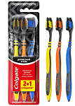 Colgate Зубная щетка средняя Zig Zag Уголь 2+1